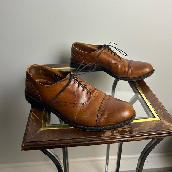 Allen Edmonds Brookwood Men’s oxfords Derbys Made in USA Men’s 10.5B Brown Shoes - Picture 1 of 14